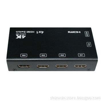 Ultra HD 4x1 HDMI Switch, Supports 4Kx2K, 3D, HDCP, Smart Switching, PIP (Pictures in Picture)